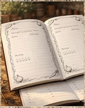 Rezeptbuch - Antiklederoptik